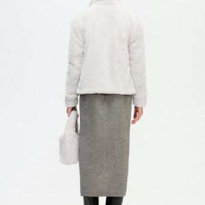 Gray Sherpa Short Jacket Grey Soft