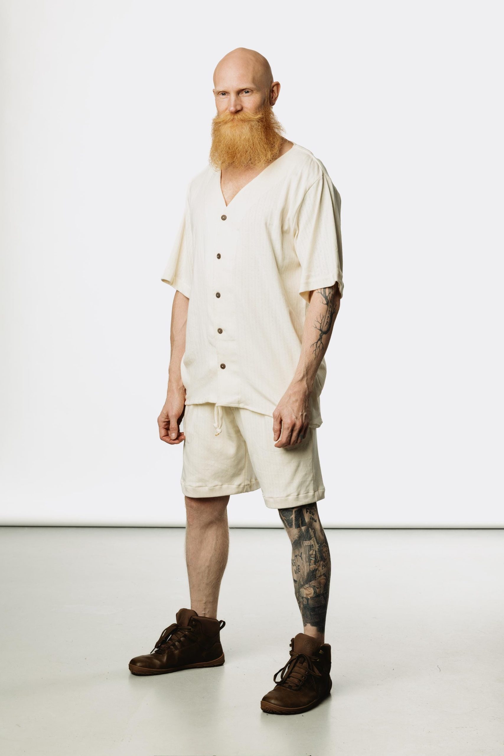 Boho Cotton Shirt: Men's Ibiza Style Tulum Top Boho Cotton Shirt: Men's Ibiza Style Tulum Top