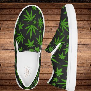 Cannabis Sneakers For Men 420 Lifestyle Canvas Slip