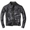 Cafe Racer Sheepskin Leather Jacket: Moto Biker Style