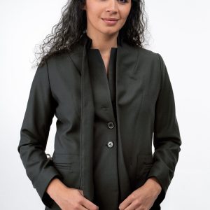 Wool Blazer With Double Lapels: Avant Garde Women's