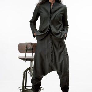 Wool Blazer With Double Lapels: Avant Garde Women's