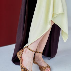 Women S Leopard Print Suede Sandals Summer Flats