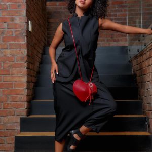 Elegant Merino Wool Blazer Vest Womens Double Lapel